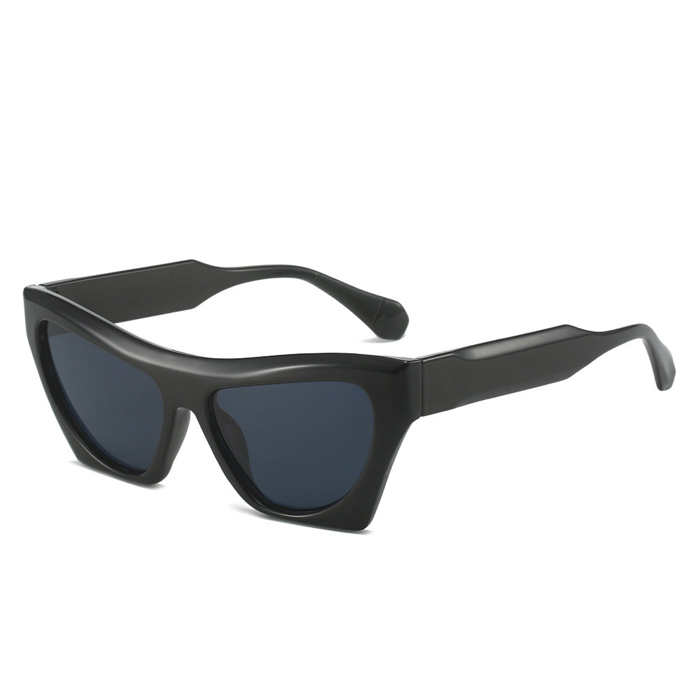 Wholesale Cat-eye Fashion Simple Two-color Large Frame Versatile Sunglasses